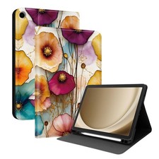 Lion Butterfly Flower Tablet Stand Case For Samsung Tab A7 A8 A9 A11+ S6 S9 S10 picture