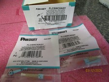 NEW Qty (2) Panduit FLCSMCXAQY LC Simplex OM3/OM4/OM5 Fiber Optic Connectors picture