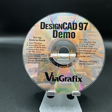 Vintage ViaGrafix DesignCAD 97 2D/3D Software DEMO CD ROM Windows 95 picture