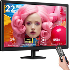 22” Full HD Touch Monitor – 10-Point Capacitive Touch, HDMI/VGA/BNC, Built-in Sp picture