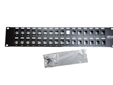 Tripp Lite N062-032-KJ 32-Port Keystone Blank Patch Panel RJ45 USB HDMI Cat5/6 picture