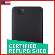 WD 2TB Elements Portable External Hard Drive USB 3.0 WDBUZG0020BBK-WESN Renewed picture