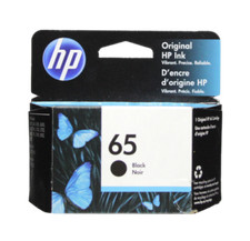 Genuine HP 65 Ink Cartridge Black Pack for HP 2622 3752 3722 printer picture
