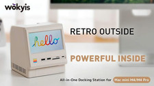 Wokyis M5: Classic Mac 80Gbps Retro Dock Station Mac mini M4, 5’inch HD Disp. picture