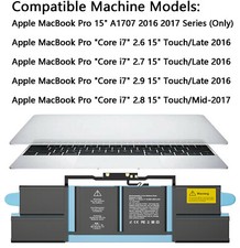 A1820 Battery for MacBook Pro 15