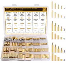 420Pcs M2 M3 M4 Motherboard Standoffs&Screws&Nuts Kit, Hex Male-Female Brass ... picture
