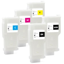 5*300ML PFI-320 Empty Ink Cartridge with Chip for Canon TM-200/205/300/305  picture