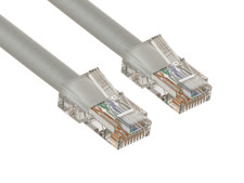 5ft Cat5e UTP Non-Booted Ethernet Network Patch Cable 24AWG Bare Copper, Gray picture