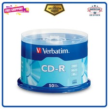 Verbatim CD-R 700MB 80 Min 52x Recordable Data Music Discs 50 Pack Spindle Si... picture