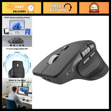 Ergonomic Wireless Bluetooth Mouse, Rechargeable, Multi-Device, Silent Click, 48 picture