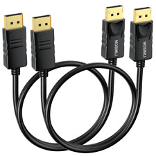 Displayport Cable 1 FT 2-Pack, (Display Port) DP to DP Male to Male Cord, Gold-P picture