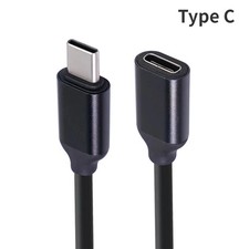 USB C Male to Female Extension Cable 60W 3A Fast Charge Data Wire Adapter Cord picture