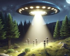 Mouse Pad Aliens Have Landed UFO's  Are Real I Believe Now This Photo Proves it picture