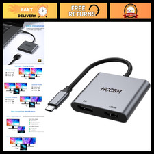 8K USB C to DisplayPort & HDMI Adapter, Dual Monitor Hub for Laptops, 4K@60Hz picture