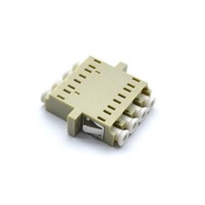 LC UPC Quad Flange Fiber Optic Optical Coupler Adapter Connector Multi Mode picture