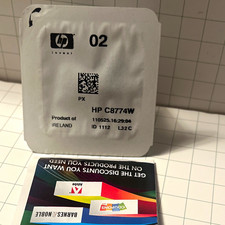 HP 02 Cyan Ink Cartridge, Genuine Original, Inkjet, For HP Printer, C8774W picture
