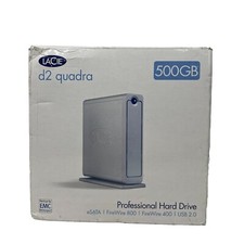 NEW Open Box LaCie d2 Quadra Hard Disk 500GB eSATA/FireWire800/400/USB 2.0 picture