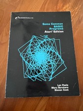 Some Common BASIC Programs Atari Edition Poole Borchers Cook 1981 picture