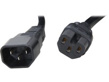 StarTech.com PXTC14C156 6 ft. 14 AWG Computer Power Cord - IEC C14 to IEC C15 picture
