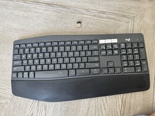 Logitech K850 Wireless Bluetooth Keyboard, USB Unifying Receiver included, Black picture