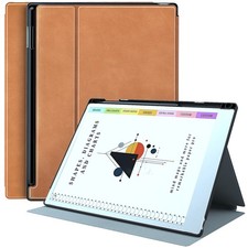 TiMOVO Remarkable Paper Pro 11.8 Case Vintage Brown Folio Pen Holder Wake picture