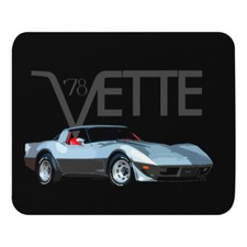 1978 Chevy Corvette C3 25th Silver Anniversary Muscle Car Mouse pad picture