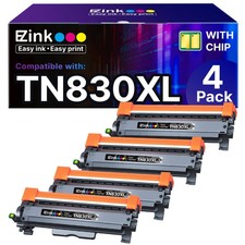 E-Z Ink TN830XL Compatible Toner 4-Pack for Brother DCP-L2640DW HL-L2460DW picture