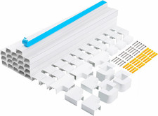 Cord Hider,  315 Inch Cable Cover Raceway Kit for Cable Management, Wire Covers picture