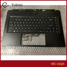 MS-16Q4 FOR MSI GS65 WS65 MS-16Q4 Black C Shell Upper Palmrest Backlit Keyboard picture