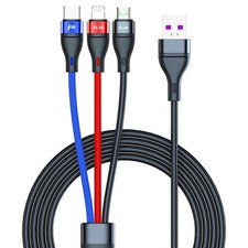 3 In 1 Multi Fast Charging Cable Compatible Durable Reliable picture