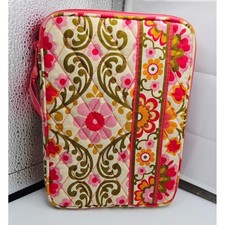 Vera Bradley Folkloric Floral Quilted Cotton Tablet Sleeve iPad Mini Case Pink picture