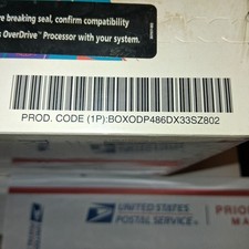 Intel OverDrive ODP 486DX-33 SZ802 CPU Processor  NIB. New and SEALED picture