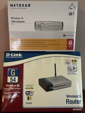 D-Link Wireless G Router DI-524 & Netgear Wireless G USB Adapter WG111 picture