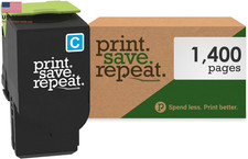 Lexmark 78C10C0 Cyan Toner Cartridge for CS421, CS521, CS622 picture