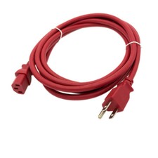 Red 10FT Universal 3 Prong AC Power Cord Cable 18AWG Computer Printer Monitor TV picture