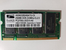 256MB ProMOS DDR 333MHz CL2.5 LAPTOP RAM MEMORY open box never installed picture