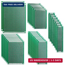 32 Pcs Double Sided PCB Board Prototype Kit for DIY Soldering with 5 Sizes Compa picture