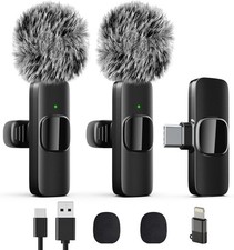 Professional Wireless Lavalier Lapel Microphone for iPhone, iPad, Mini Video Rec picture