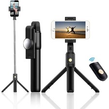For Galaxy S23/S24/S25/Plus/Ultra/Edge - Selfie Stick Wireless Built-in Tripod picture
