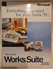 Microsoft Works Suite 2000 - Complete 7 CDs Software With Key picture