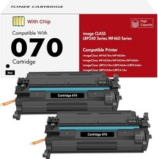 Chip 070 Black Toner Cartridges 2-Set Canon imageClass MF465dw LBP247 Compatible picture