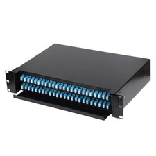 2U 19'' Drawer Sliding Type Rackmount Fiber Optic 48 Port Patch Panel 96 Core LC picture