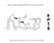 Bitspower Silver Shining Rotary 60° G-1/4 Extender Bp-60R picture