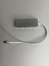 LENTION USB-C to 3 Ports USB 3.0 Hub Adapter SD Card Reader Silver picture