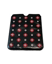 PRADA Tablet iPad Case Leather Black Floral picture
