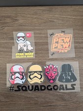 Star Wars Squad Goals Bundle Raised UV DTF Sticker Decals In 3pc Set picture