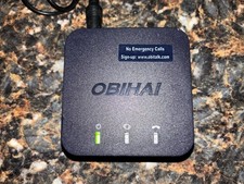 OBiHAI OBi200 VoIP Phone Adapter Google Voice SIP with AC Power Adapter Power On picture
