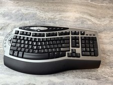 Microsoft Wireless Comfort Keyboard 1.0A Model 1045 Ergonomic Keyboard No Dongle picture