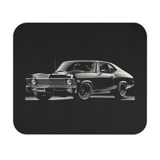 1969 Chevy Nova Mouse Pad – Custom Black Muscle Car Desk Accessory picture