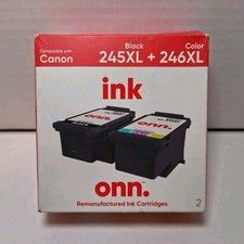 New Sealed ONN Ink Cartridges Compatible With Canon PG-245XL CL-246XL Twin Pack picture